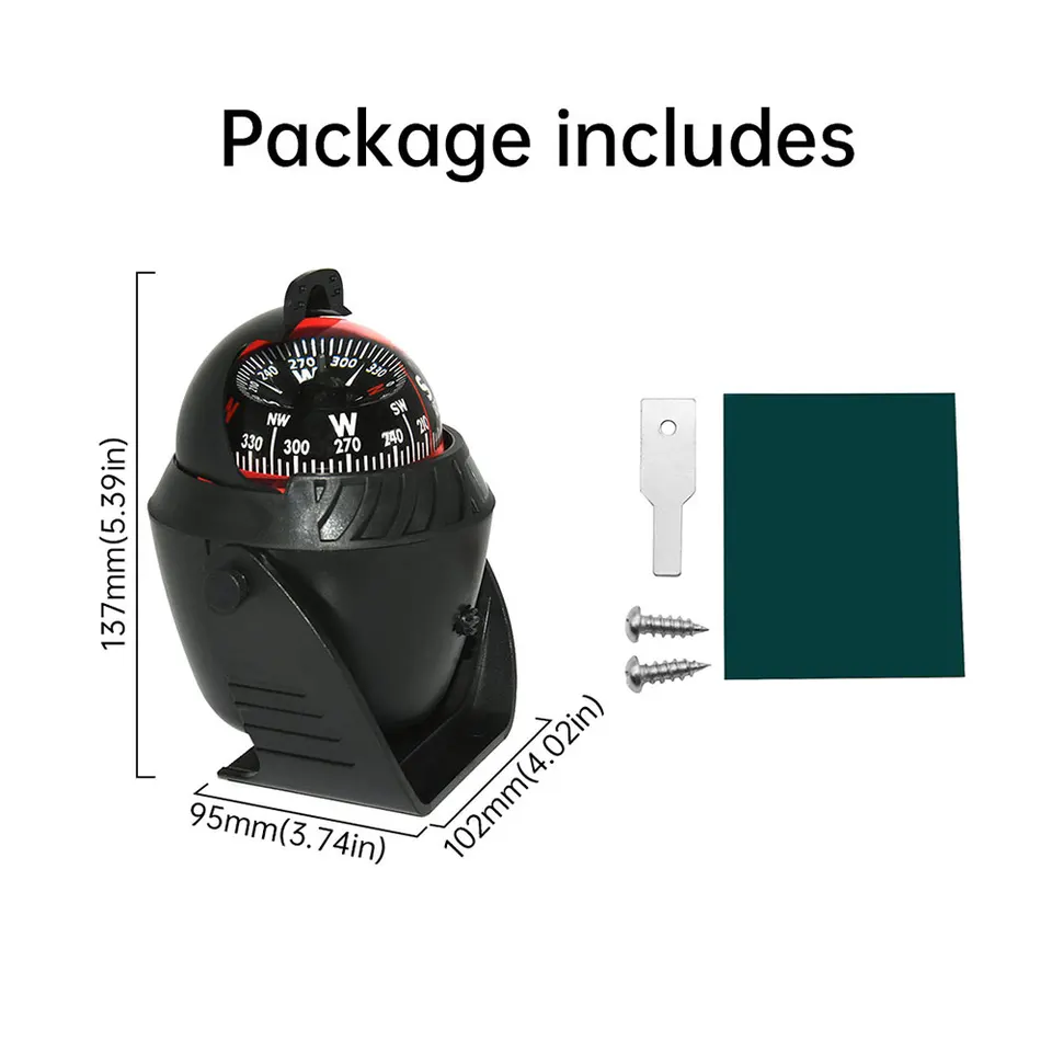 Marine Compass For Boats Boat Compass, Car Compass Dashboard Digital  Navigation Exploration Boussole Maritime Boat Compass Dash Mount, image size:960x960