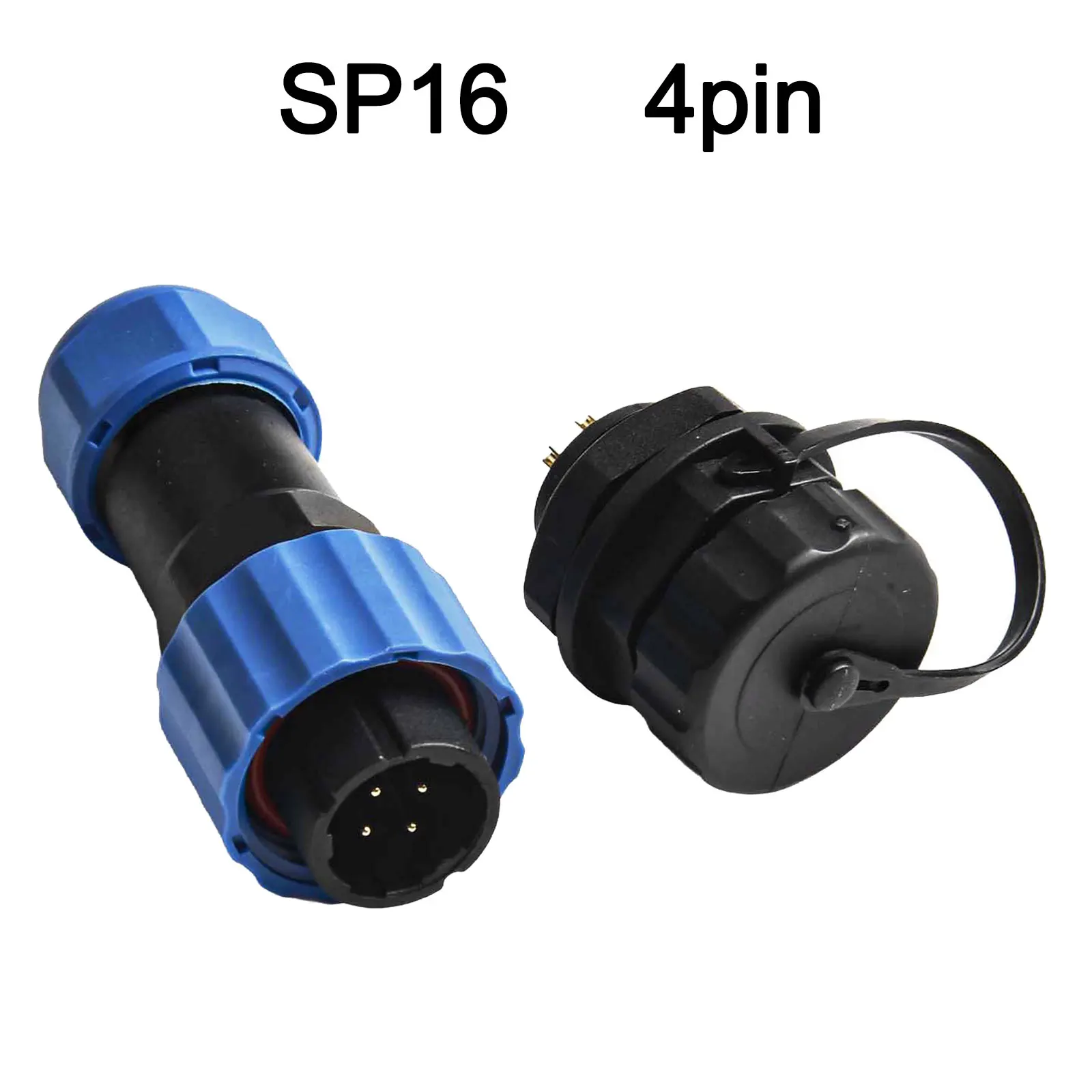 SP16 Waterproof Circular Socket Connector IP68 Rated with 2 to 9 Pins Essential for Low Frequency Applications