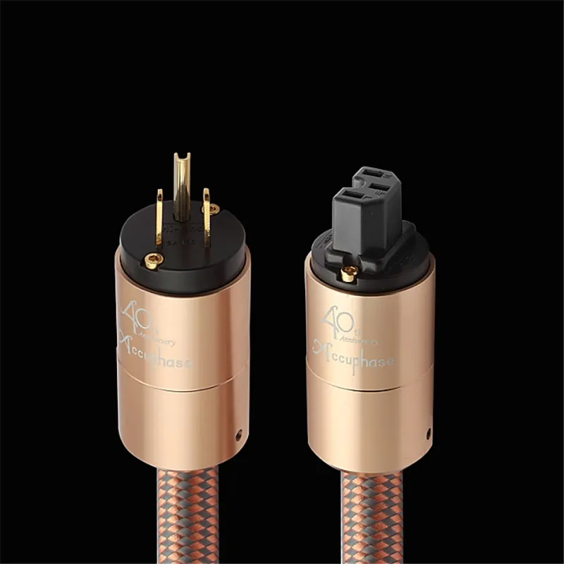 Accuphase Cabo de Alimentação Febre de Áudio Cabo de Alimentação ue e Eua Banhado a Ouro Plug de Alta Qualidade - Image 5