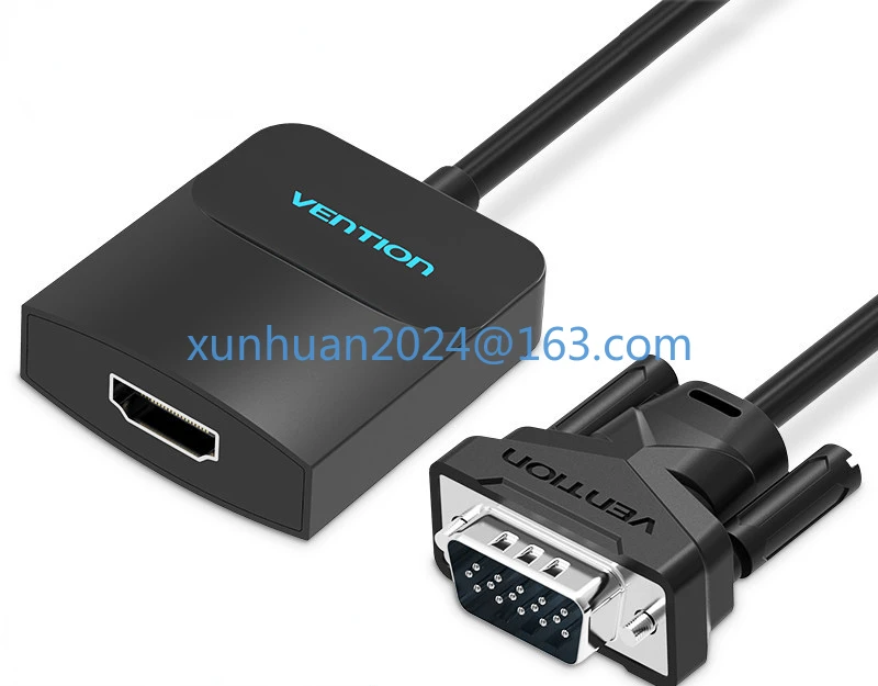 

VGA to HDMI converter with audio high-definition adapter cable, computer TV projector, video adapter