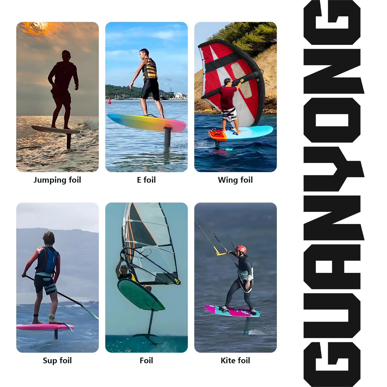 Vendita Diretta dal Produttore Originale: Ala Anteriore SURGE 890 con Hydrofoil in Fibra di Carbonio da 835 cm² Adatta per Surf/SUP/Wing Foiling - immagine 6