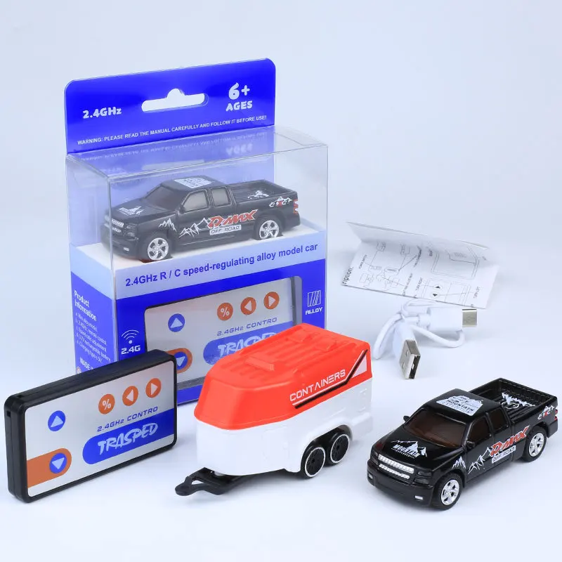 1:64 Scale Mini Remote Control Off-Road Vehicle with 2.4G Drifting Alloy Pickup Racing Car - Boys' and Children's Gift Toy 4