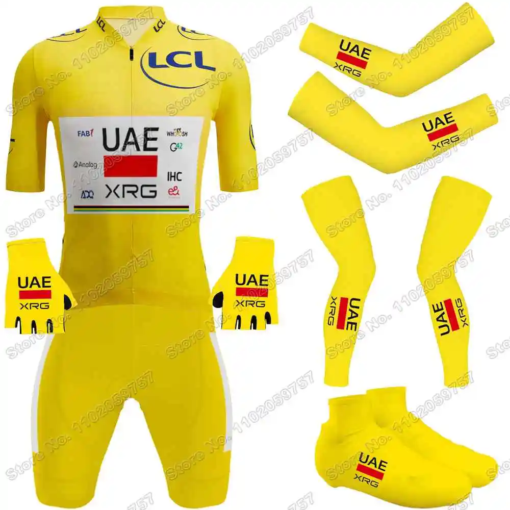 Tadej Pogacar signed 2024 Tour de France cycling jersey UAE Team