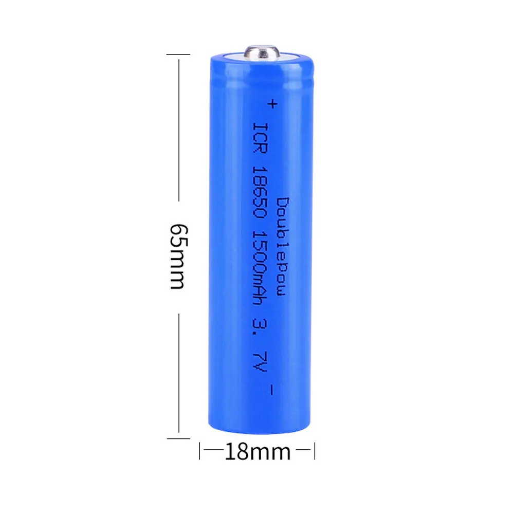 Doublepow 18650 Bateria 3.7v 1500mah 18650 Bateria Recarregável de Lítio para Lanterna Etc Novo - Image 6
