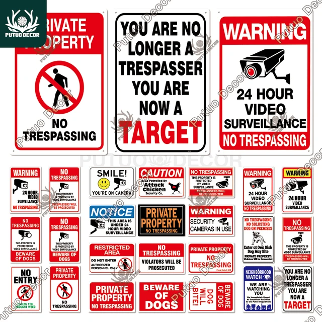 Video Surveillance Signs Printable