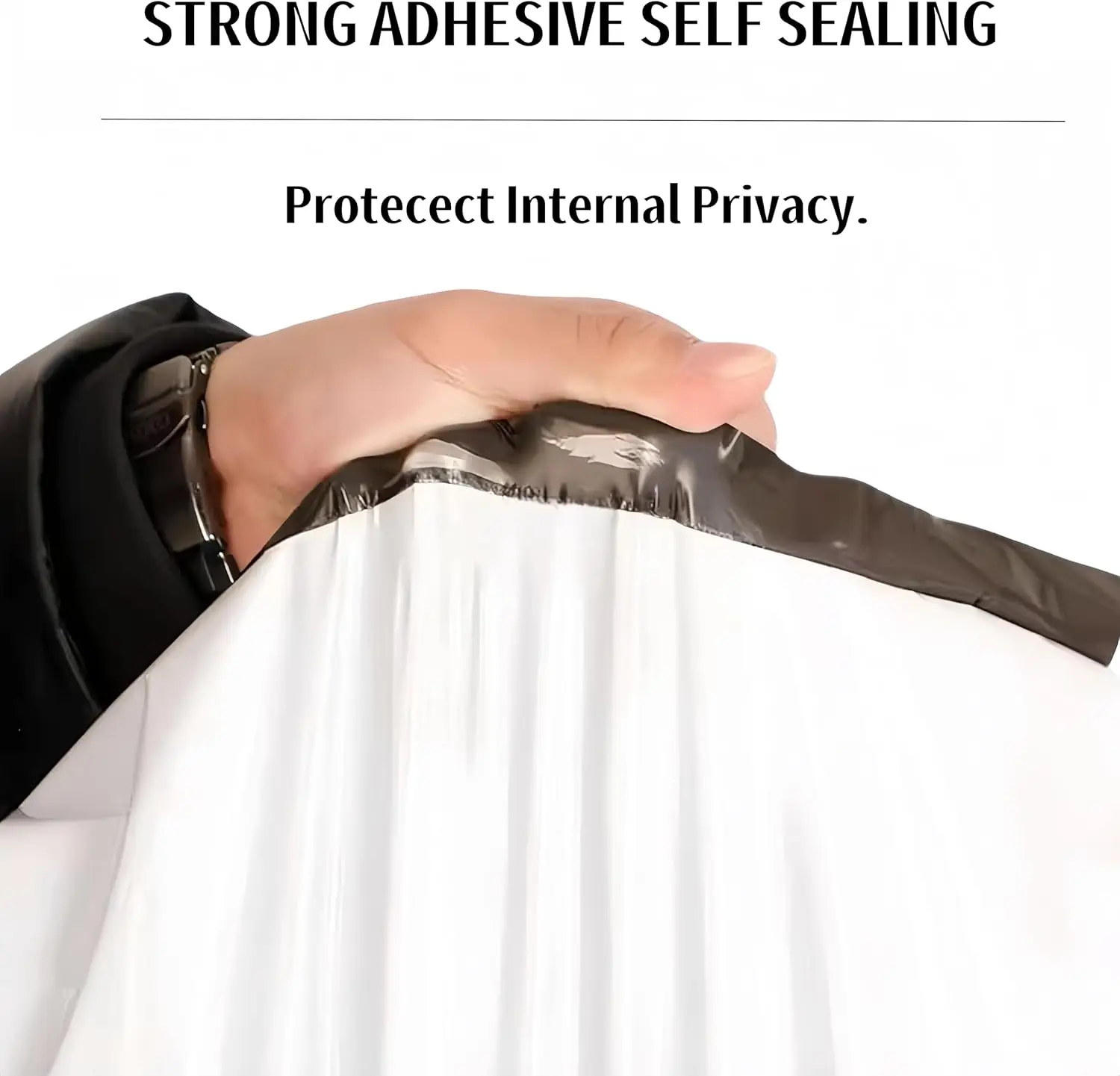 White Poly Mailers 11x14.5 Inches Waterproof Self Sealing Shipping E Commerce Bags for Apparel and Non Fragile Items 10 Pack