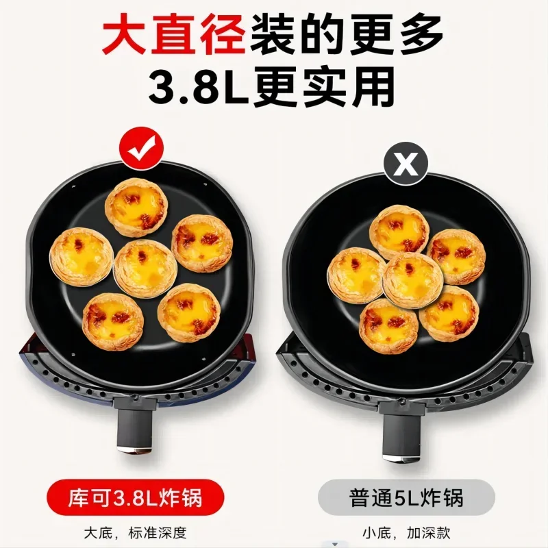 Air fryer. Large capacity. Electric oven. Home. New. Fully automatic. Household Electric fryer Oil-free Low-fat For French fries 6
