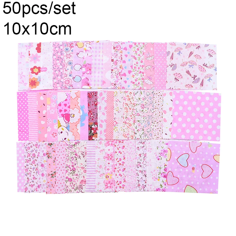 50pcs 10x10cm Pink