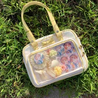 Y2K mignon nœud Ita sac fille Transparent sac de messager femmes mode épaule sac à bandoulière Ladys bricolage Badge sac fourre-tout Lolita sac à main 3