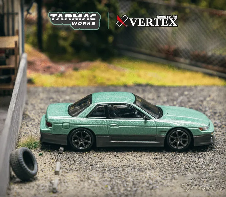 

Tarmac Works TW 1/64 VERTEX Nissan Silvia S13 Die-cast alloy car model toy collection gift