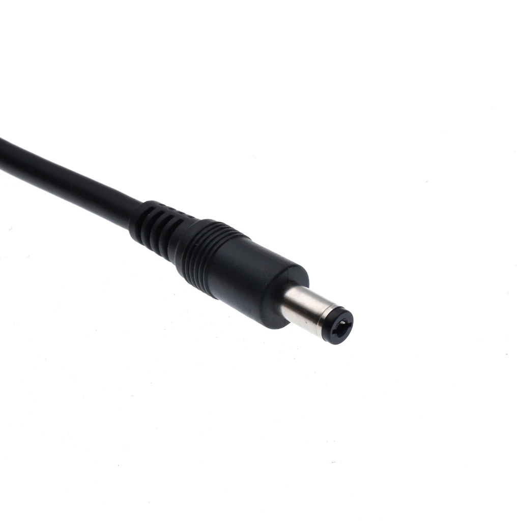 DC Power Splitter Cable 1 Male to Dual Female 5.5mm x 2.1mm 18AWG 32cm For CCTV Security Cameras DVR