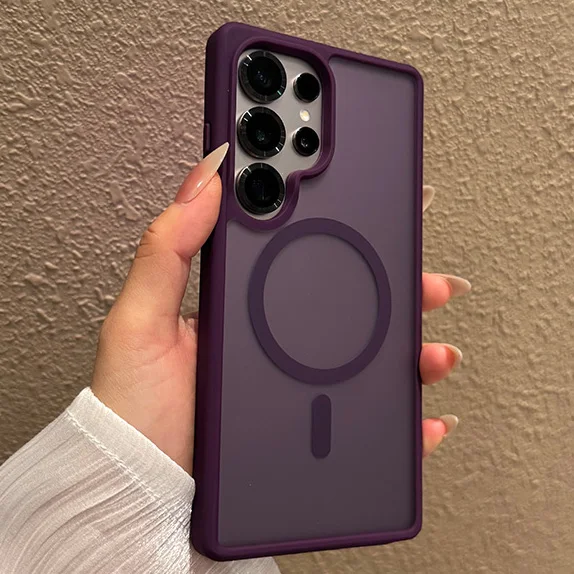 Luxury Matte Clear MagSafe-Compatible Protective Phone Case