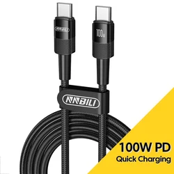 Premium 100W USB - C to Type - C Cable - PD Fast Charging Cord (1M/2M) - 2m (100W Black)