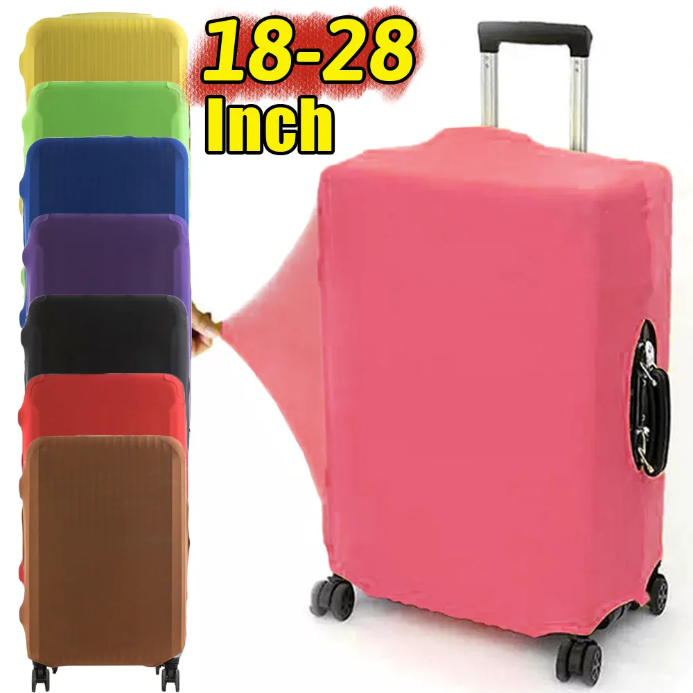Luggage Cover Elastic Fabric Baggage Dustproof Case for 18-28 Inch Travel