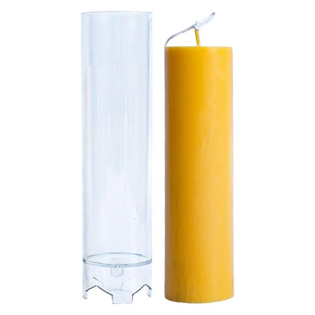 3 x 3 x 6.5 tall - Square Aluminum Pillar Candle Molds