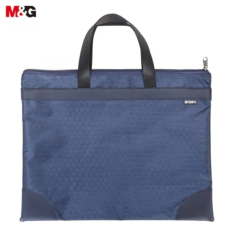 File Folder File Bag M&G Stationery A4 Pattern Conference Bag Business Zipper Bag 1pc