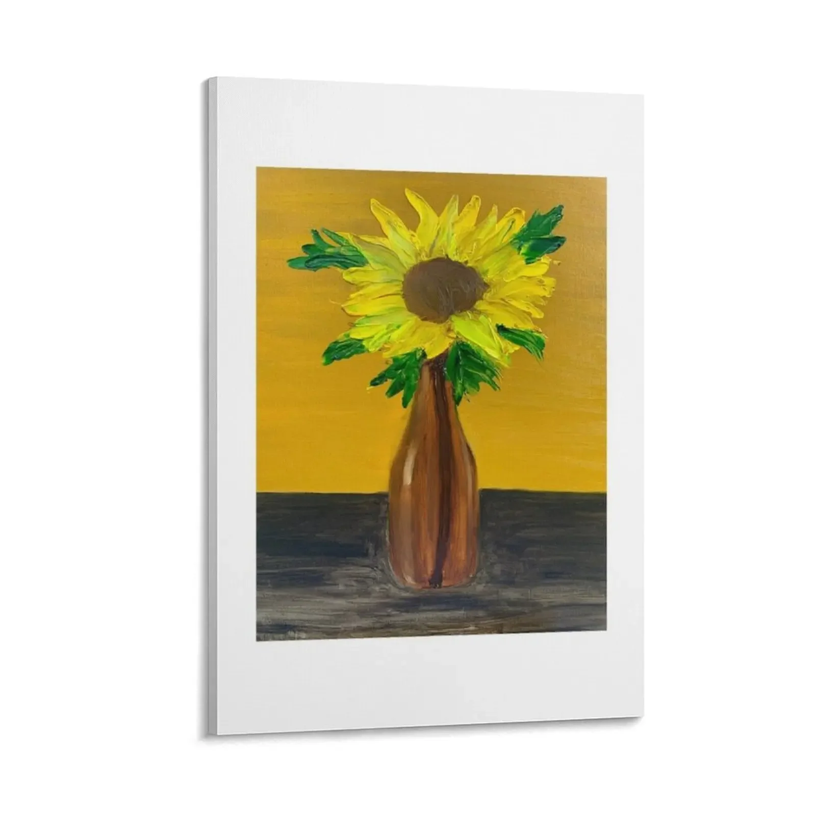 

Sunflower in a Bottle Canvas Painting decorative pictures for the room aesthetic room decoration