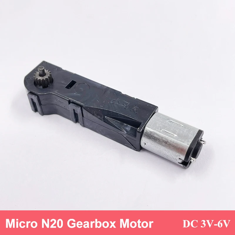 Mini N20 Metal Brush Plastic Gearbox Worm Gear Motor DC 3V-6V 30RPM Slow Speed 2-way Rotation for 3D Printing Pinter Pen