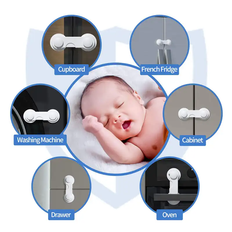 Cabinet Lock Child Lock Safety Lock Baby Proofing Cabinet Locks 3M Adhesive Kitchen System 3M Strong Adhesive Tape