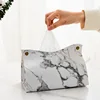 Marble Pattern PU Tissue Storage Box, Nordic Ins Dining Table, Coffee Table, Car Drawer Box, Wholesale 2