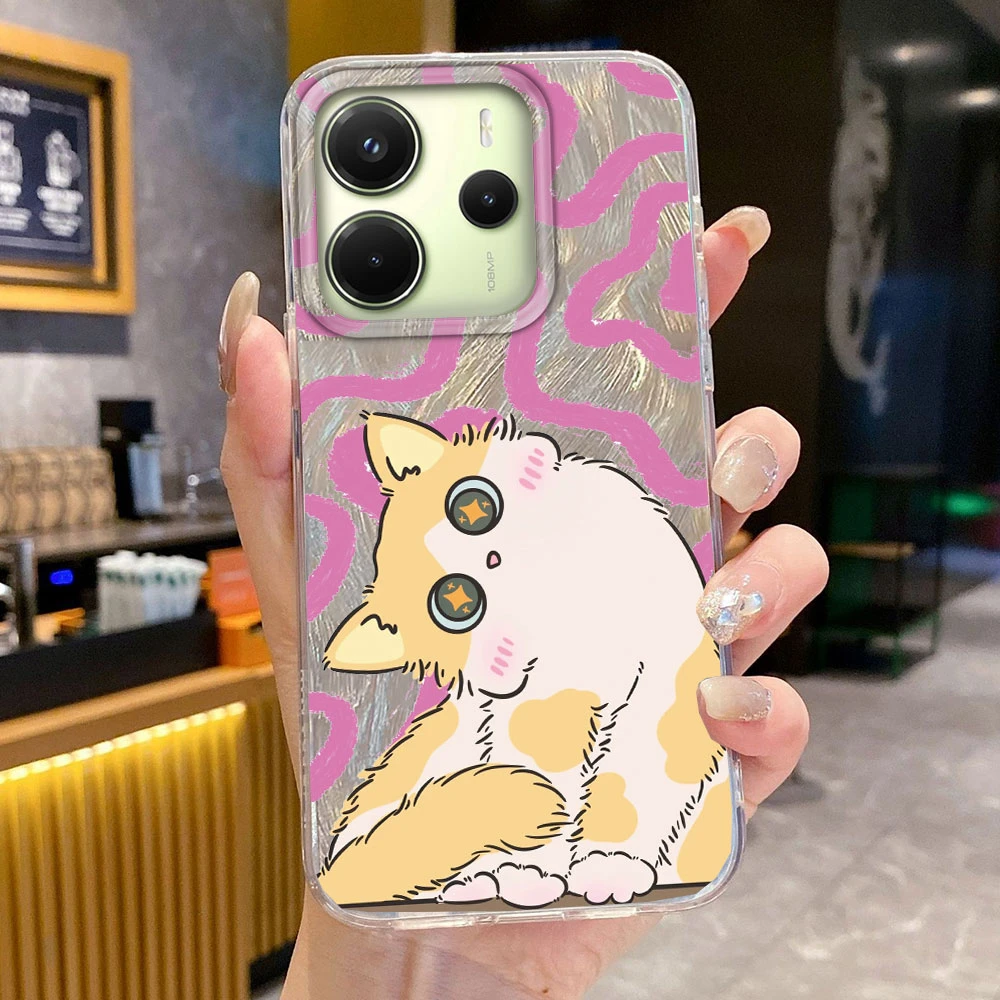 Chic Cartoon Black TV Cat Phone Case