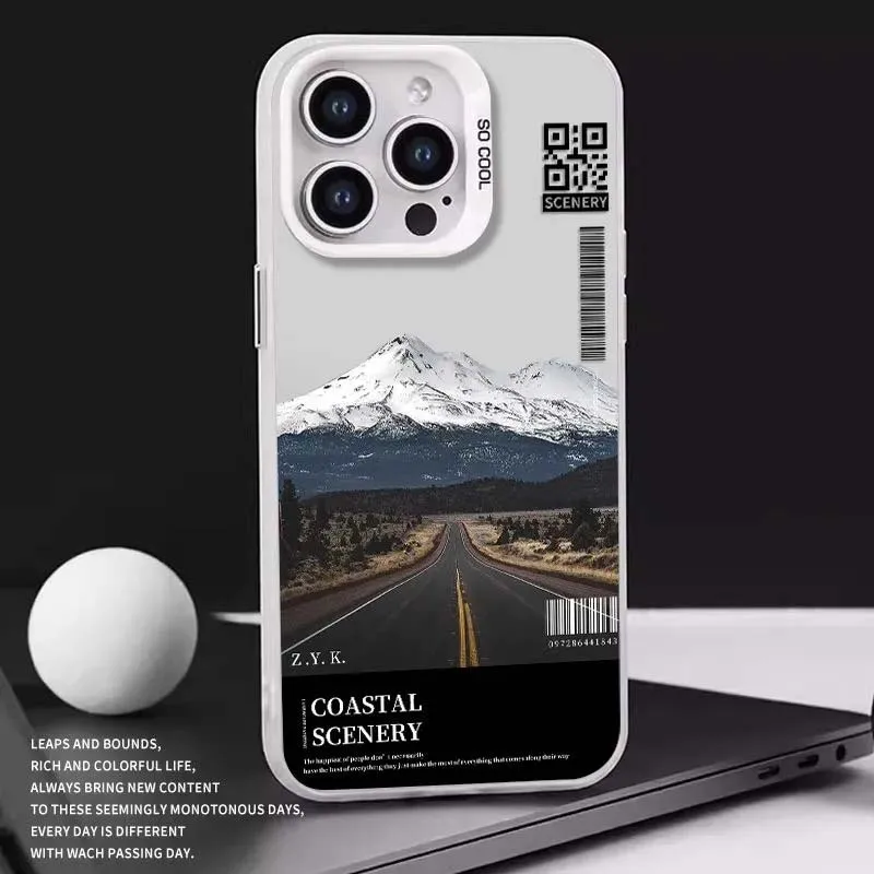 Mountain Road Lake Scenery Protective Phone Case