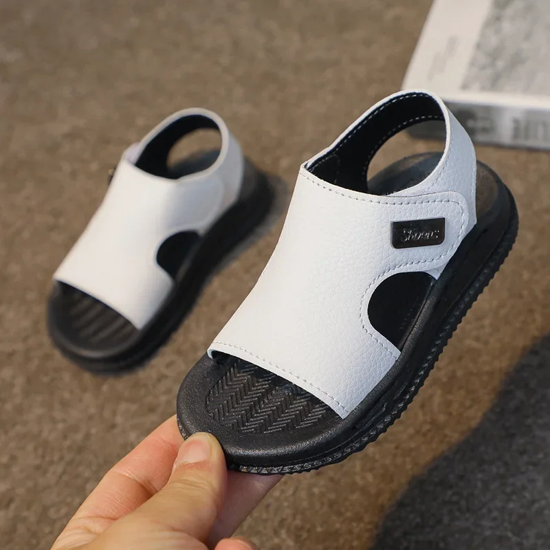 Children's Boys' Summer Sandals Middle and Small Children's Soft Sole Anti-slip Open Toe Beach Shoes baby shoes,kids shoes,children sandals,kids sandals,beach shoes