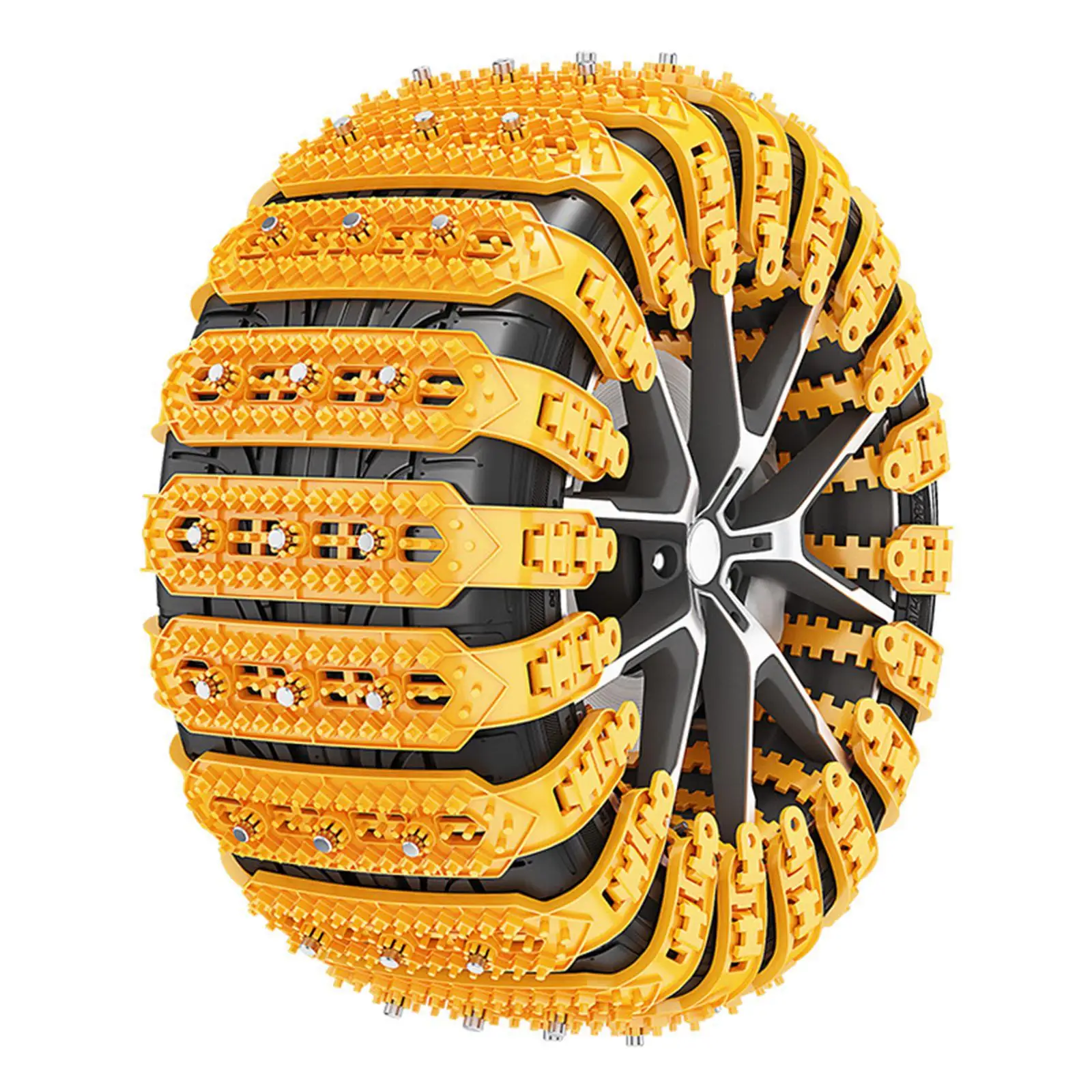 10 Pcs Generic Car Tire Chains Accessories Mud Snow Survival Traction Emergency Traction for Winter Driving Pickup SUV