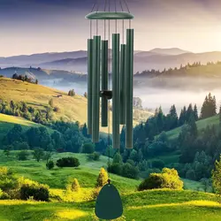 Elegant 26-Inch Outdoor Wind Chimes for Farmhouse, Terrace, Garden, Porch, and Balcony Decor (26inLVSEFL)