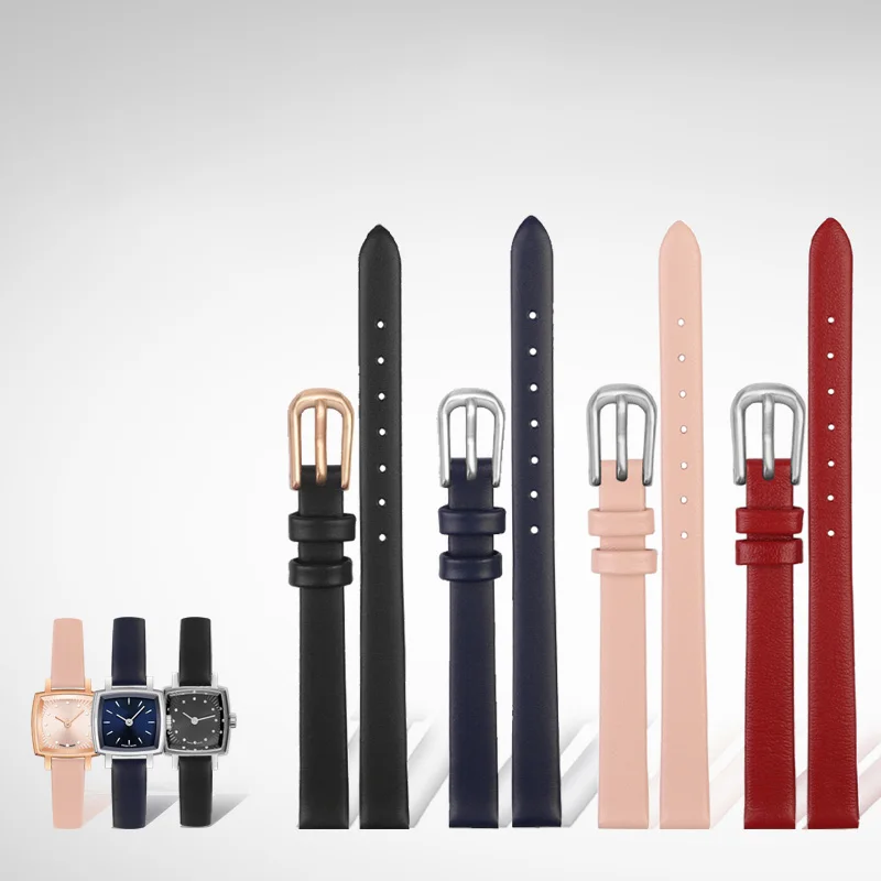 

Кожаный ремешок небольшого размера для Tissot 1853 Le AI T058, ремешок для наручных часов с верхним слоем и пряжкой, ремешок серии T058109A, браслет 9 мм с цепочкой