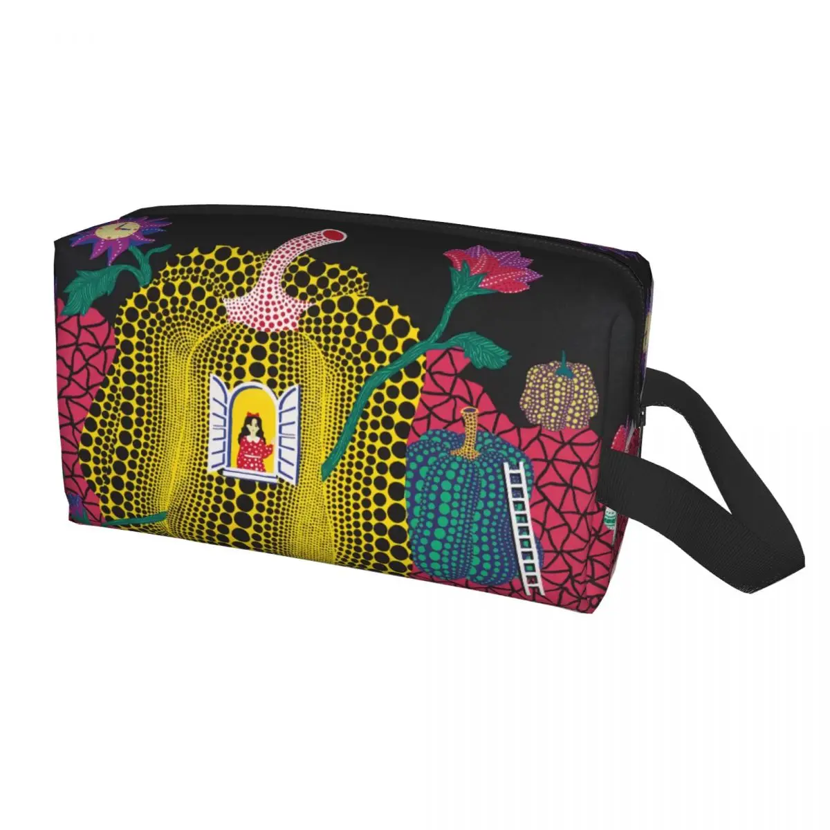

Custom Yayoi Kusama Abstract Painting Makeup Bag for Women Travel Cosmetic Organizer Fashion Storage Toiletry Bags