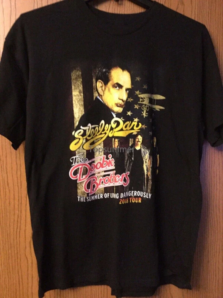 

Vtg Steely Dan The Doobie Brothers Tour Shirt Black Classic Unisex S-5Xl By1087