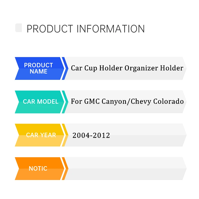 GMC Canyon  Chevy Colorado 2004-2012 ߾ ܼ 丮 ڽ Stowing Tidying  ڵ  Ʈ ڽ 丮