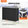 VEVOR Folding Portable Bar Table Tradeshow Podium Table for Party Picnic Exhibition Includes Carrying Case Storage Shelf & Skirt 2