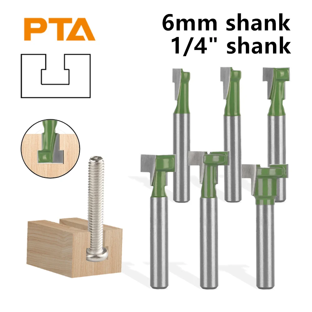 6mm635mmShankKeyholeBitWoodworkingMillingCutterCarbideCutters