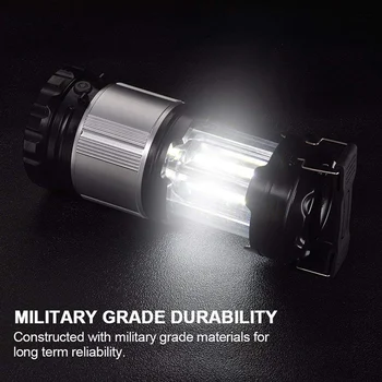 LED Camping Lantern Rechargeable Camping Lamp Stretching Horselight CO B With 1 Flashlight Emergencies Hiking Camping Equipment 2