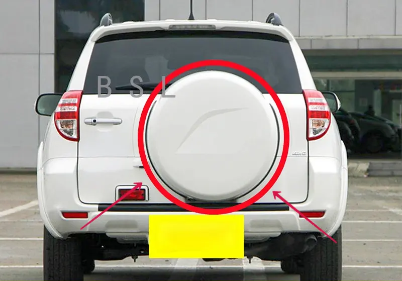 トヨタRav4用スペアタイヤカバー,高品質,プラスチック,2009-2012