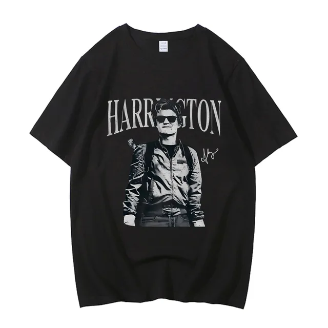Steve Harrington T Shirt Men Women Fashion Cartoon Short Sleeve Tshirt High Quality Cotton T-shirts Movie Club Streetwear 2