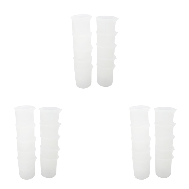 30Pcs Silicone Measuring Cups 100 Ml Silicone Cups Non Stick Mixing Cups DIY Glue Tools Cup For Handmade Craft