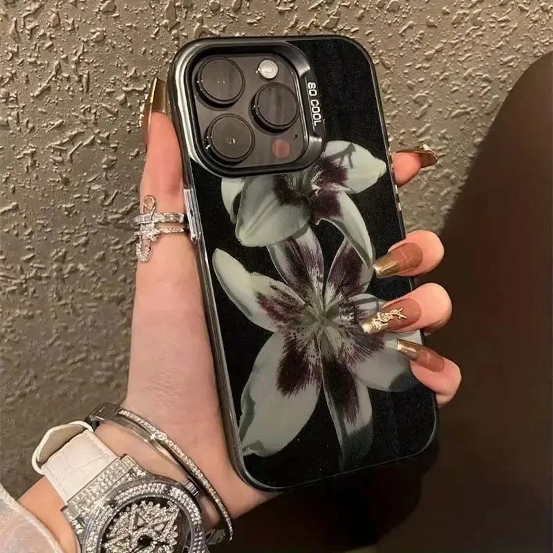 Lily Daisy Flower Design Phone Case