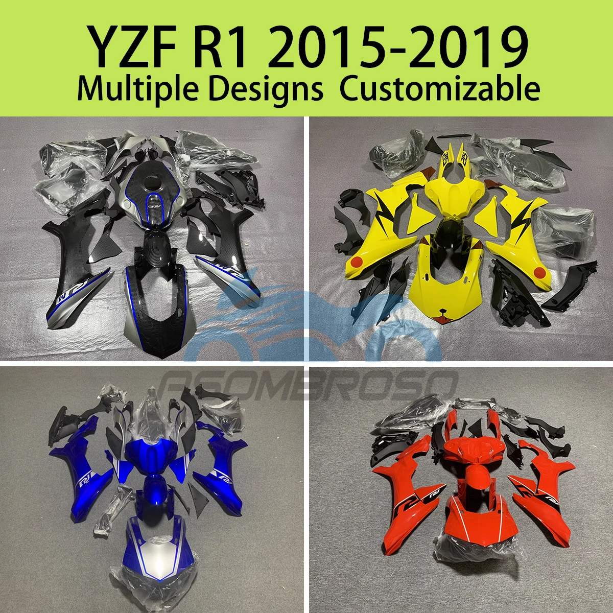 

Крутой обтекатель для YAMAHA YZF R1 15 16 17 18 19 комплект обтекателей для мотоцикла 2015 2016 2017 2018 2019
