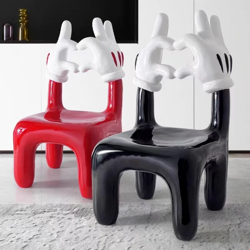 

Love Stools Cartoon Chair Hallway Ottoman Room Decoration Furniture Footrest Home Decorations Bixin Shoe Changing Stool