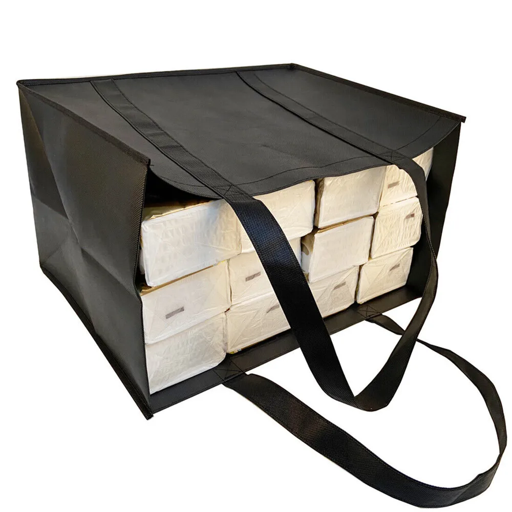 Large Capacity Shopping Bag  Female Tote Bag Non-Woven Fabric Eco Bag Reusable Pouch Travel Storage Handbag Organizer 4