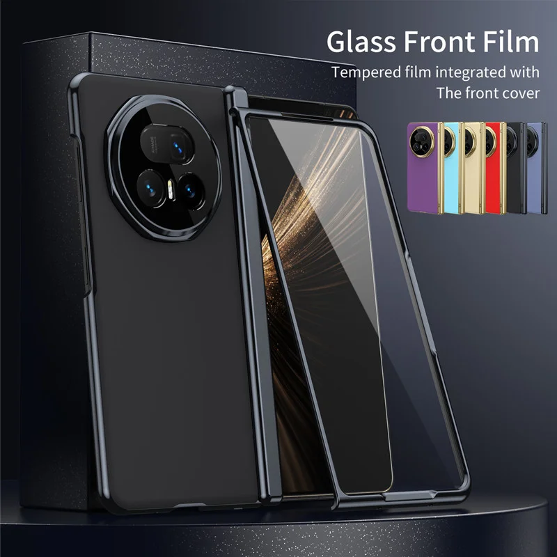 Matte Full-Body Protective Case with Built-in Screen Protector and Hinge Protection