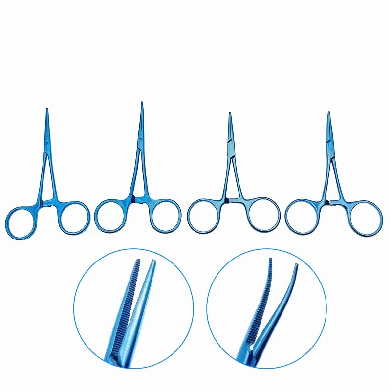 

Titanium Hemostatic forceps Straight/Curved Hemostatic Clamp Forceps for dental Ophthalmology Surgical Pliers