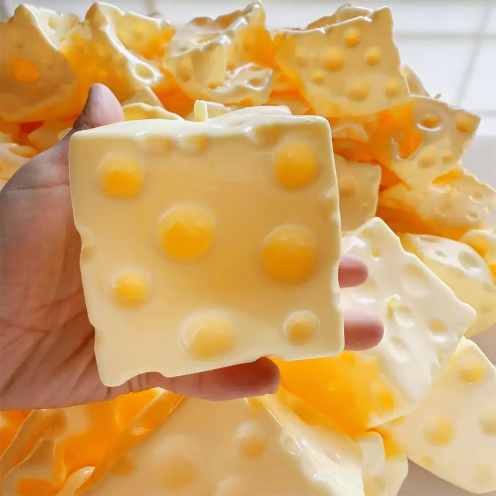 Taba Squishy Cheese Cube Stress Relief Toy - Shapeable Sensory Fidget