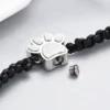 Pet Paw Cremation Urn Bracelet Small Crystal Paws Urns For Dog/Cat Ashes Memorial Jewelry Stainless Steel Adjustable Bangle 6