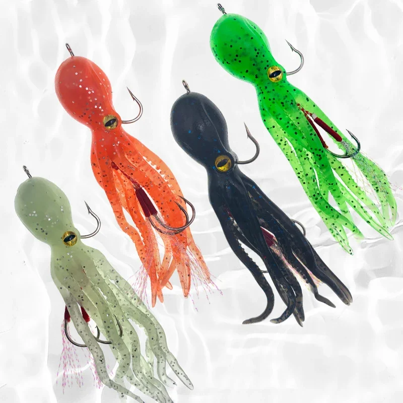 11cm/21g 4pcs Artificial Octopus Squid finshing Soft Bait Cuttlefish