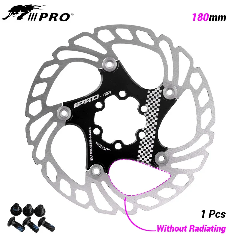 Rotor De Freno De Disco Flotante IIIPRO Para Bicicleta - 6 Pernos, Tamaños 140/160/180/203 Mm | Acero Inoxidable Y Aleación Aluminio 7075 T6