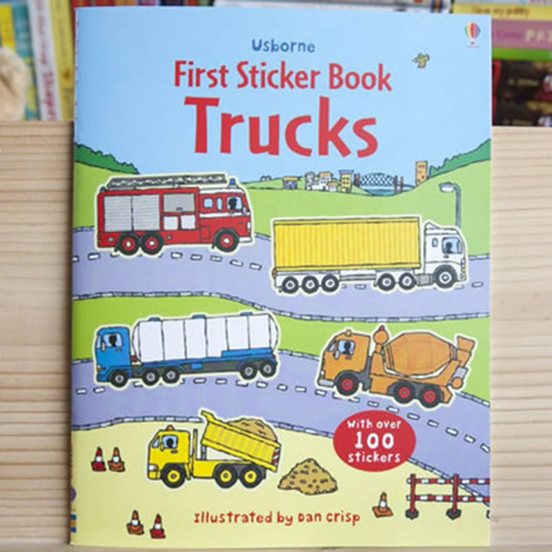New A4 Size Children Preschool Montessori Cartoon Sticker books Toddler Kids English Book with Stickers for Kindergarten Gifts 6